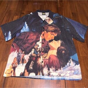 Star Wars Men's Button Down Shirt - Medium